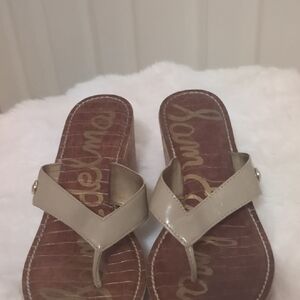 Sam Edelman Cream Wedge Shoes